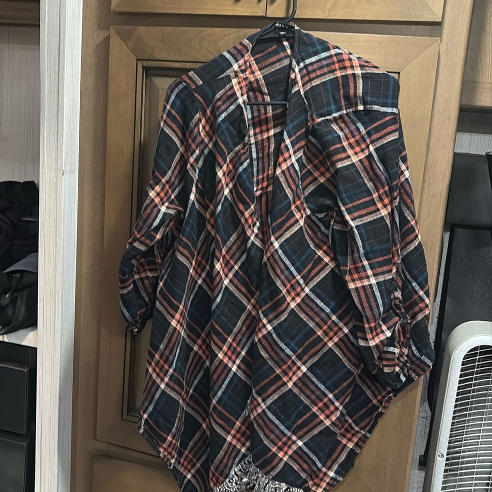 Plaid cardigan